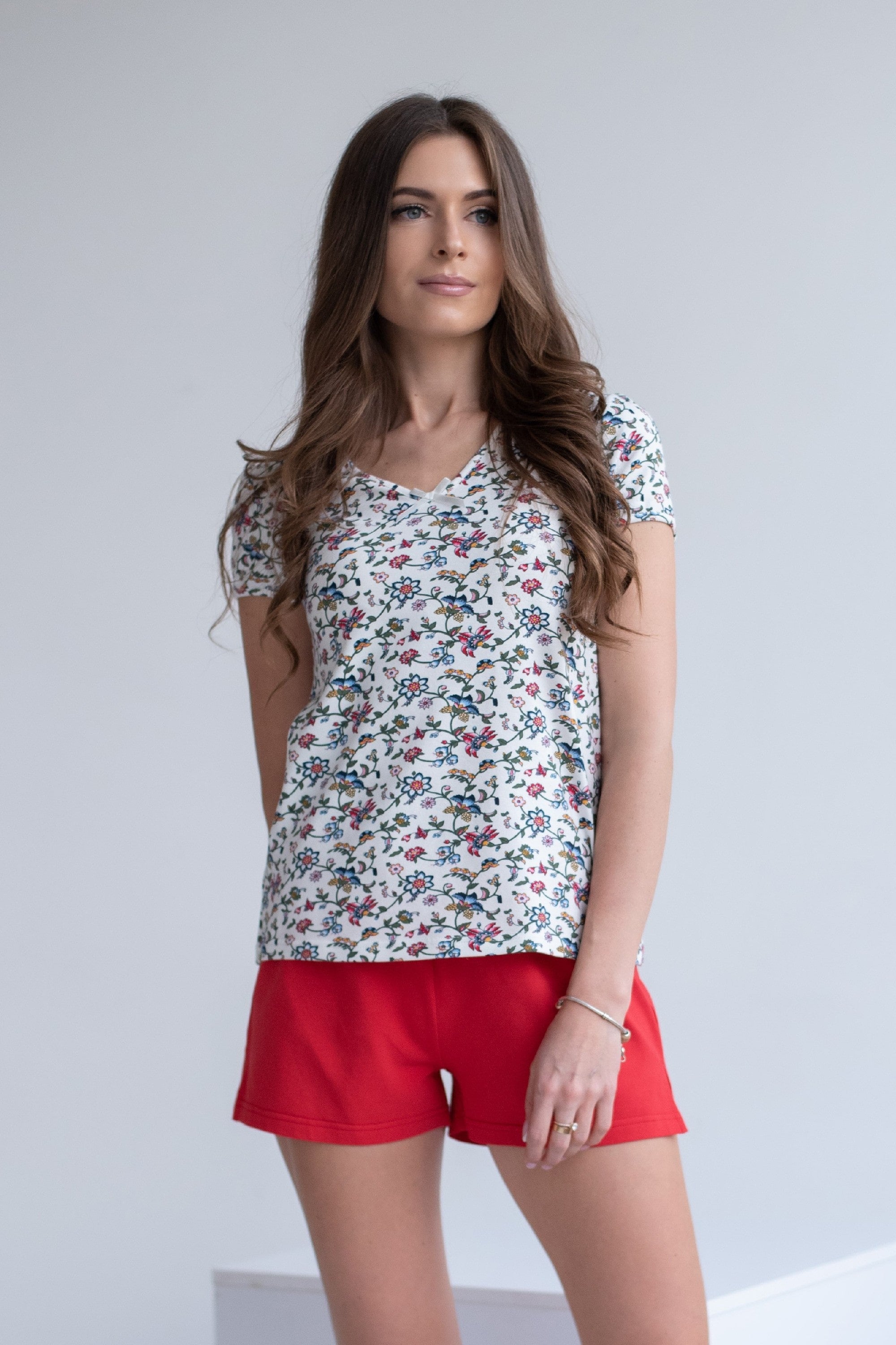 Трикотажная пижама 1013 red