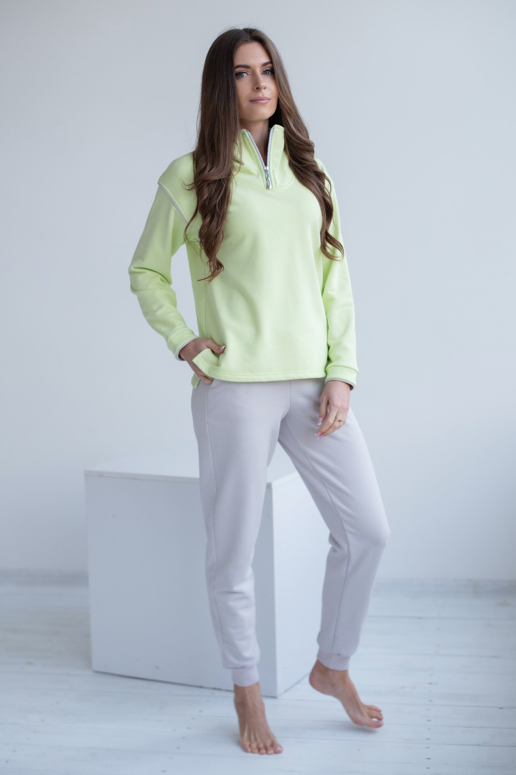 Трикотажний комплект 1021 lime