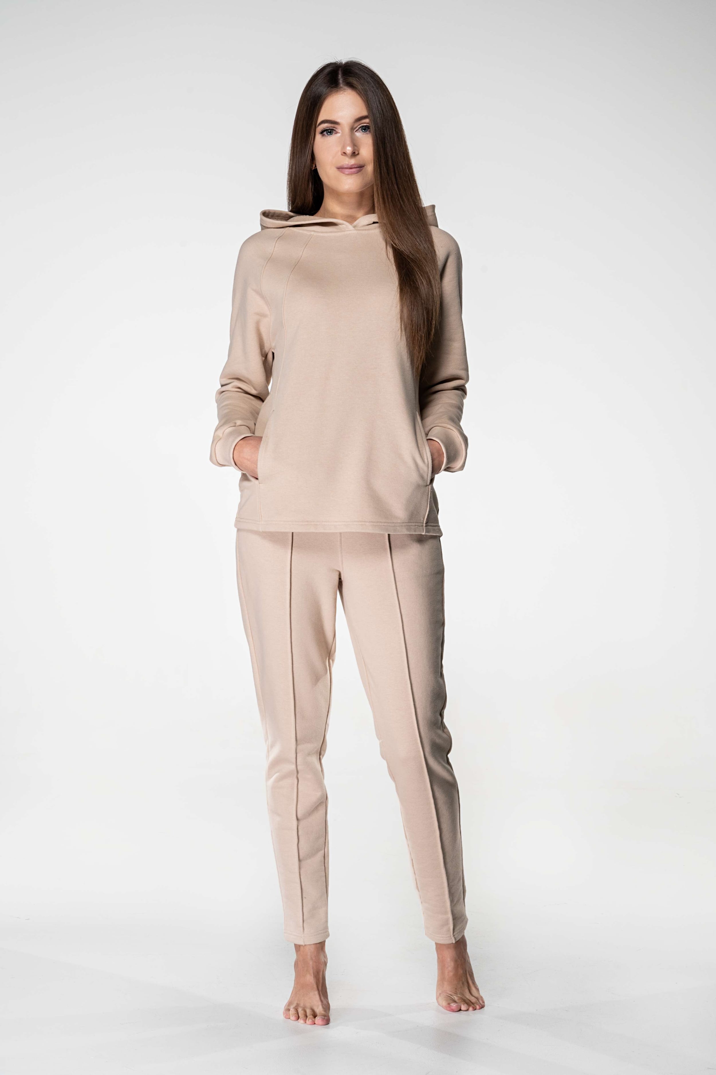 Хлопковый комплект с брюками 1116 beige