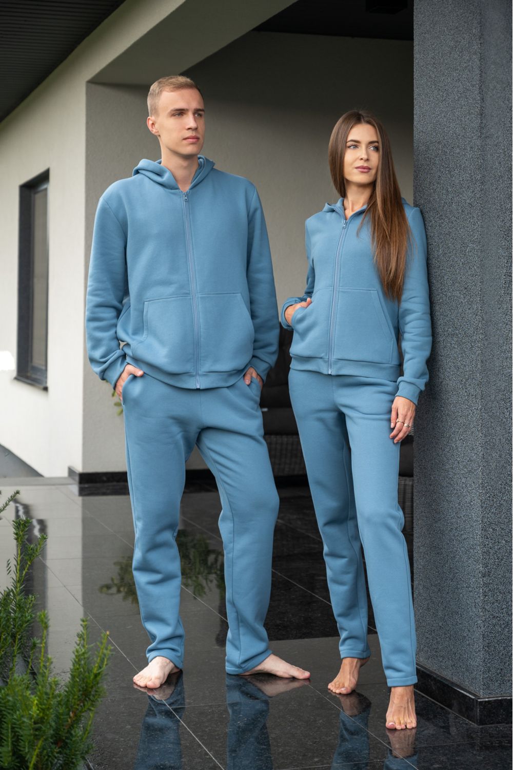 Мужской хлопковый костюм с начесом 1420/1 jeans