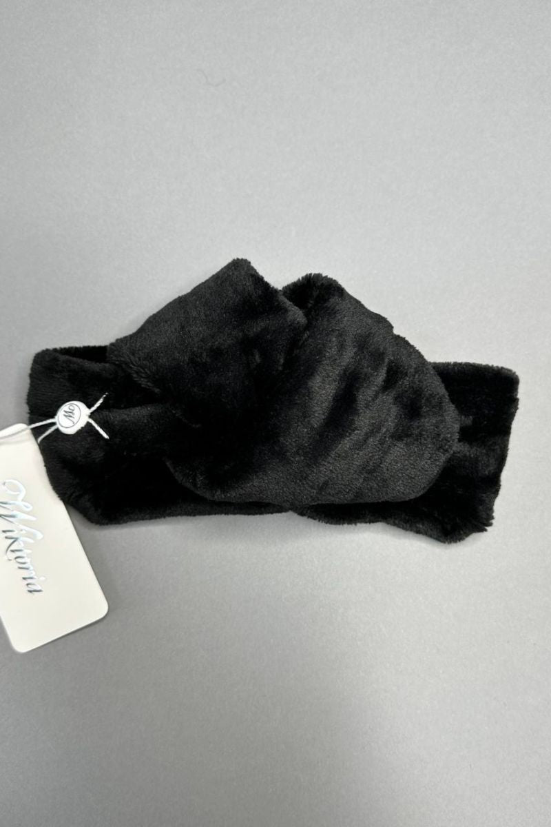 Флисовая повязка на голову black