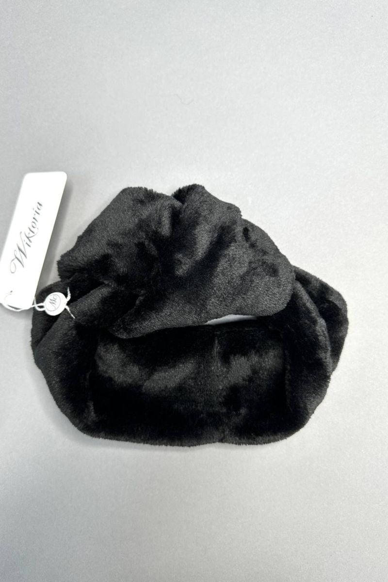 Флисовая повязка на голову black