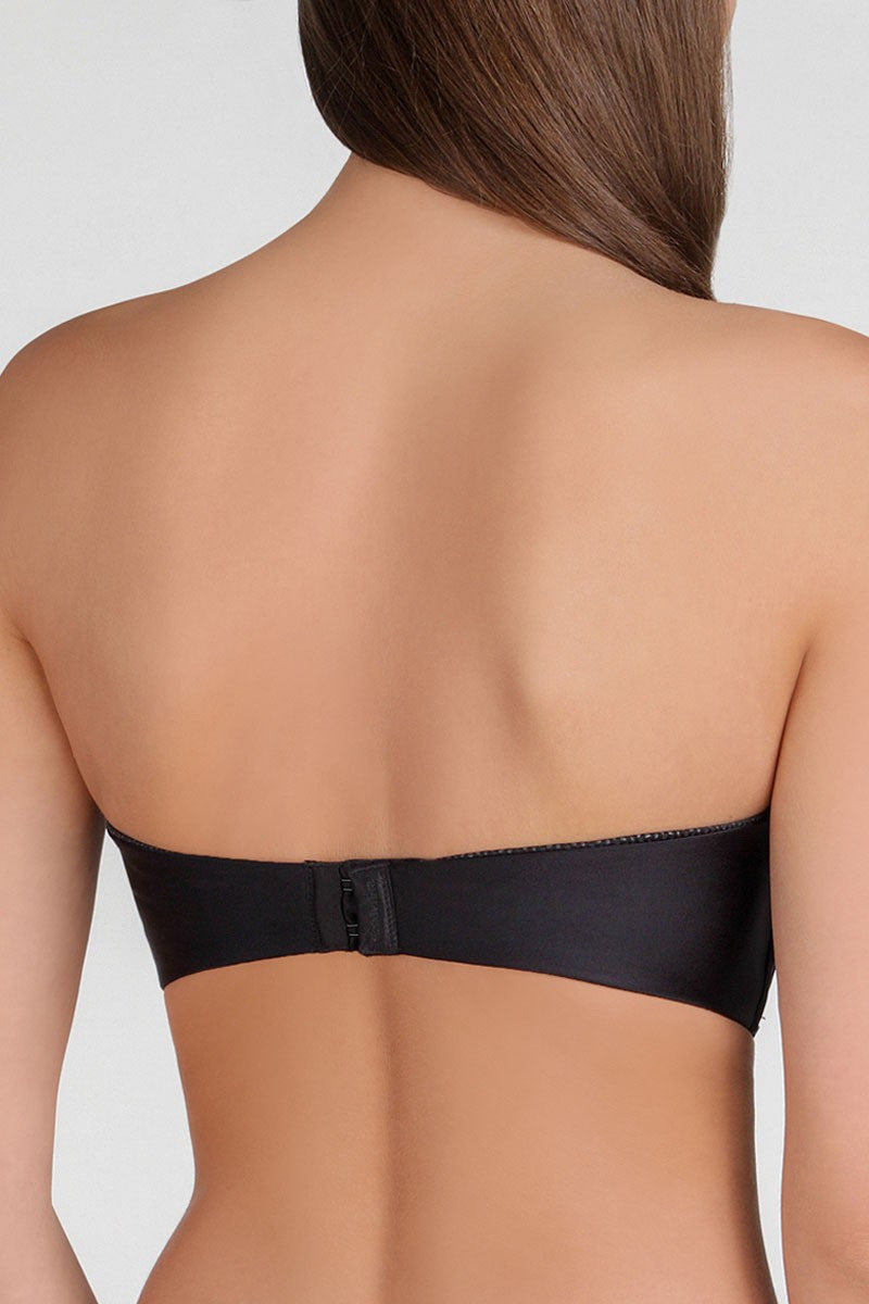 Бюстгальтер push-up без бретелей W031U Refined Glamour black