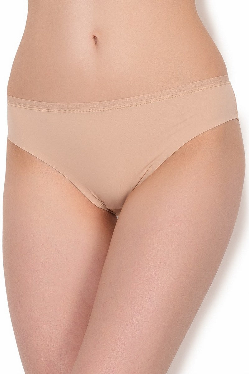 Трусики слип с бесшовными краями W01OZ nude