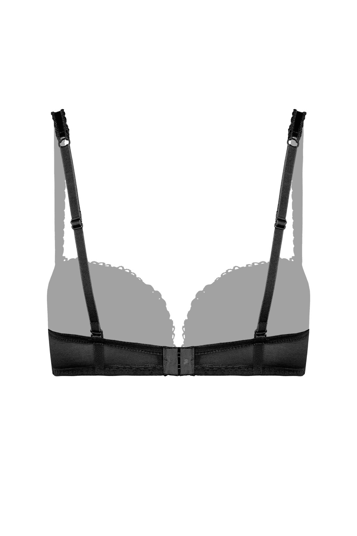Кружевной бюстгальтер с двойным push-up W03XH Refined Glamour black