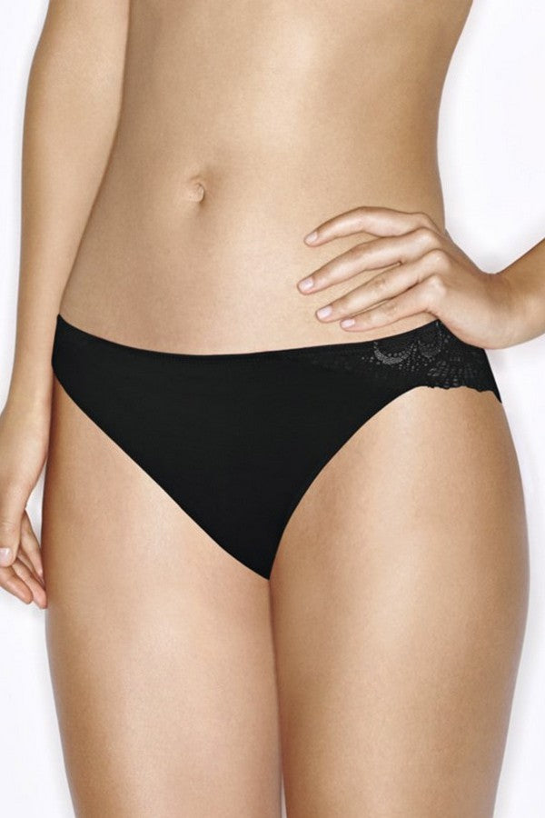 Трусики бразиліана з мереживом W05GE Refined Glamour black