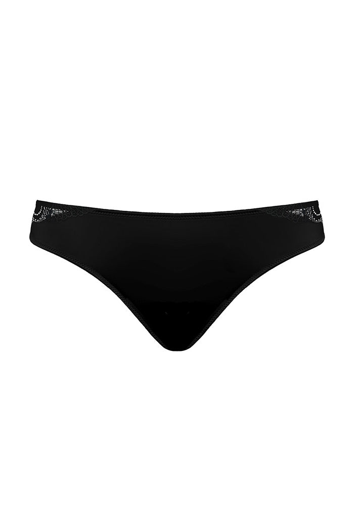 Трусики бразиліана з мереживом W05GE Refined Glamour black
