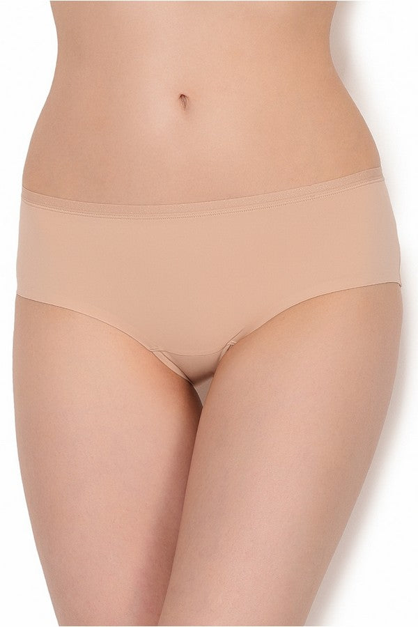 Гладкие шортики W01PG nude