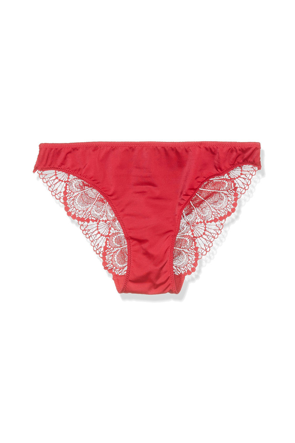 Трусики бразилиана с кружевом W031R Refined Glamour red